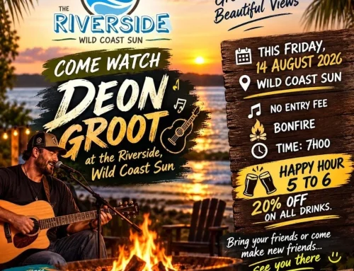 Riverside – Live music by Deon Groot – 14th August