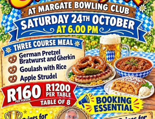 Margate Bowling Club – Octoberfest – 24th October 2026
